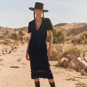 The Great. Crochet Polo Dress